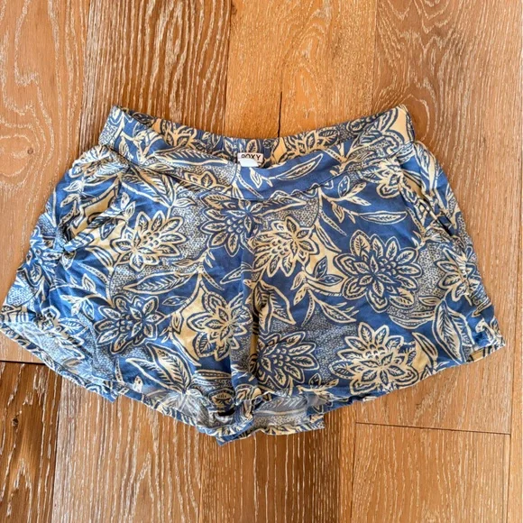 ROXY MIDNIGHT AVENUE SHORT Blue floral shorts - Picture 3 of 6